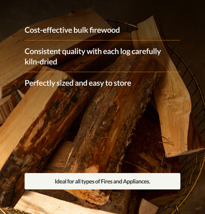 Bulk Kiln Dried Firewood – 1m3 Bag