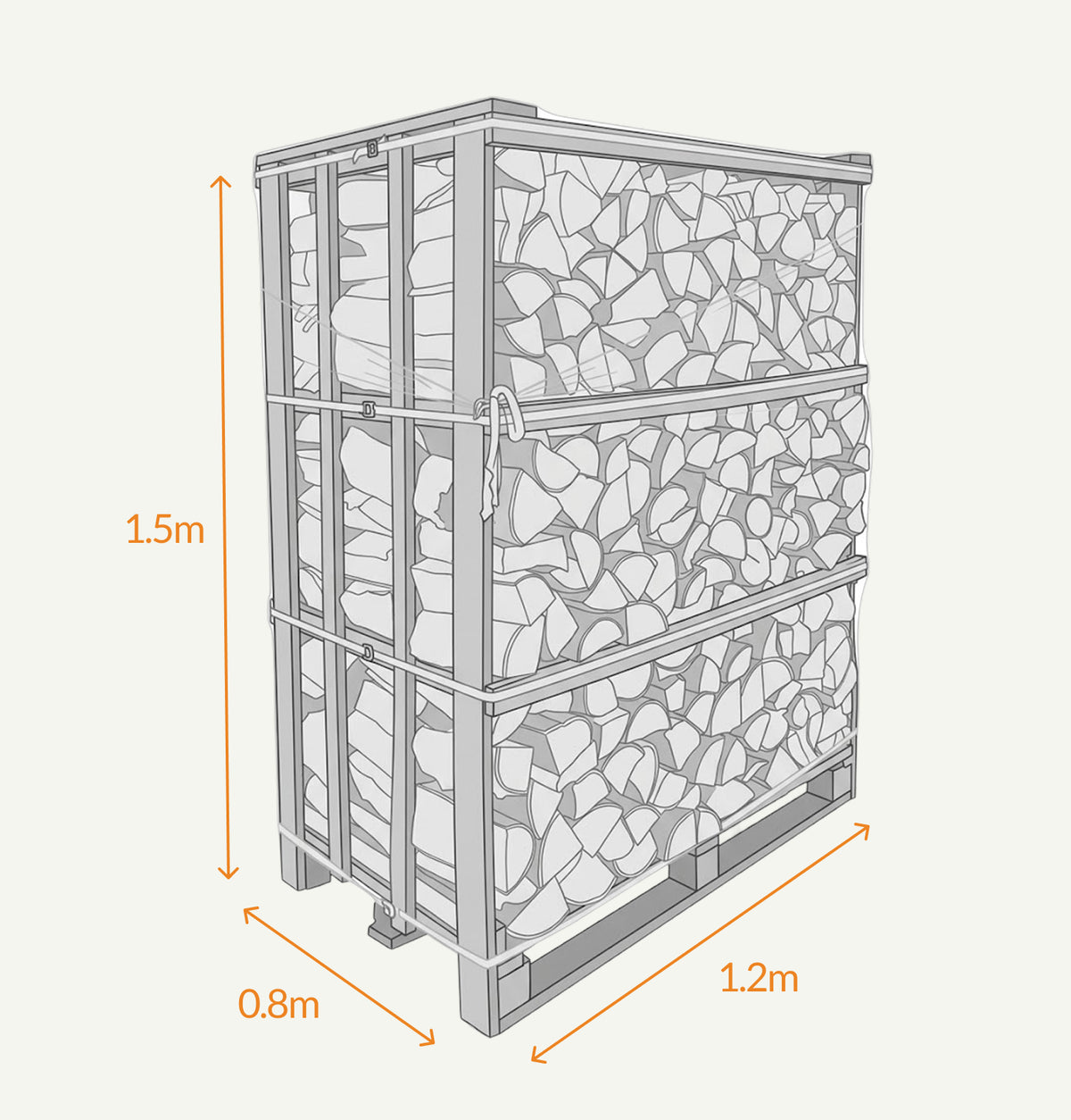 Kiln Dried Firewood - Large Crate